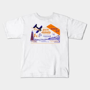 Historic 1933 Miami Air Races Ticket Kids T-Shirt